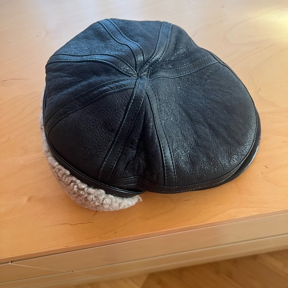 Sheepskin Leather  hat - Picture 2 of 6